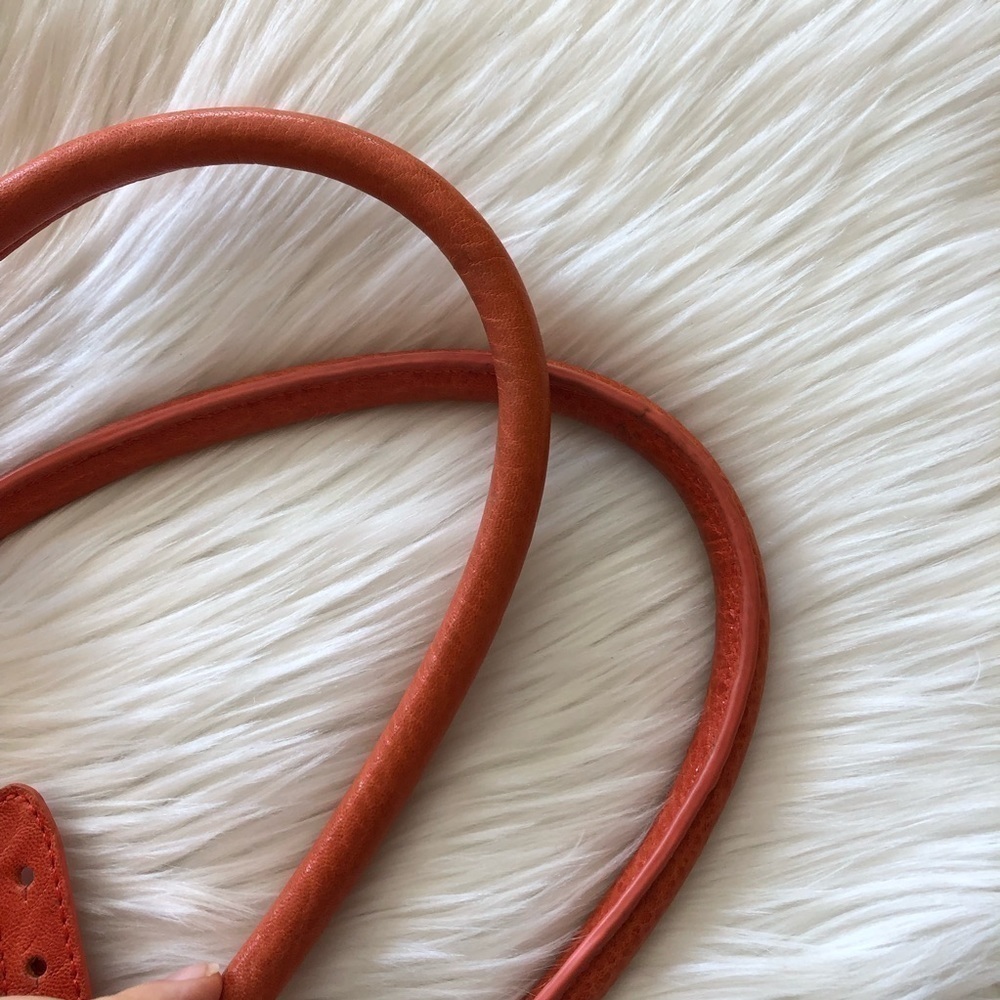 Rebecca Minkoff Diamond Raffia Orange Beach Tote - Picture 8 of 8